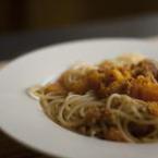 Medium spageti s tikva i riba ton