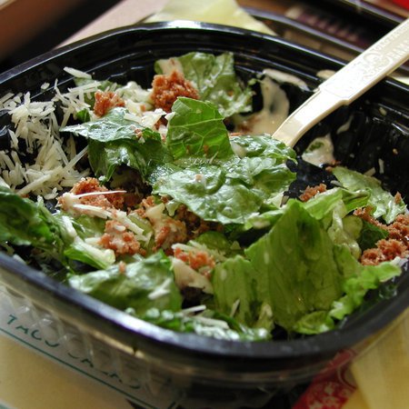 Large zelena salata s hlyab