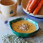 Крем супа от червена леща с моркови