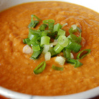 Крем супа от тиква с пресен лук