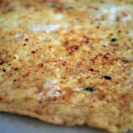 Large pikanten omlet
