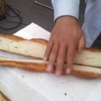 Medium samo vizhte kak se rezhe s ultrasonik nozh bageta