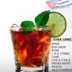 Koktail "Cuba Libre" FB Alejandro's Label