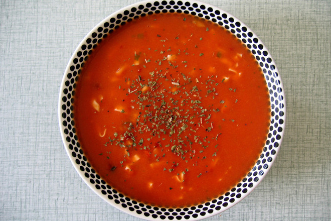 Доматена супа с кускус